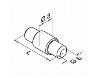 Pasador pin de seguridad para pinzas para vidrio Q-railing 5015