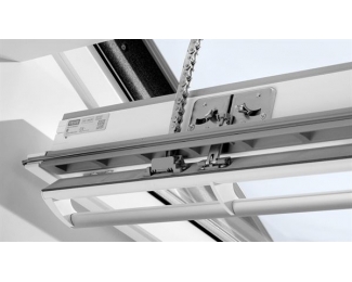 Ventana giratoria eléctrica Velux GGU 007021 de poliuretano blanco