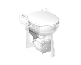 Inodoro con triturador incorporado Dual Flush SFA Sanicompact C43