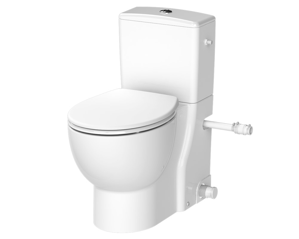 Inodoro con triturador incorporado doble descarga Saniflush