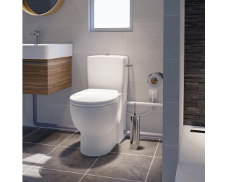 Inodoro con triturador incorporado doble descarga Saniflush