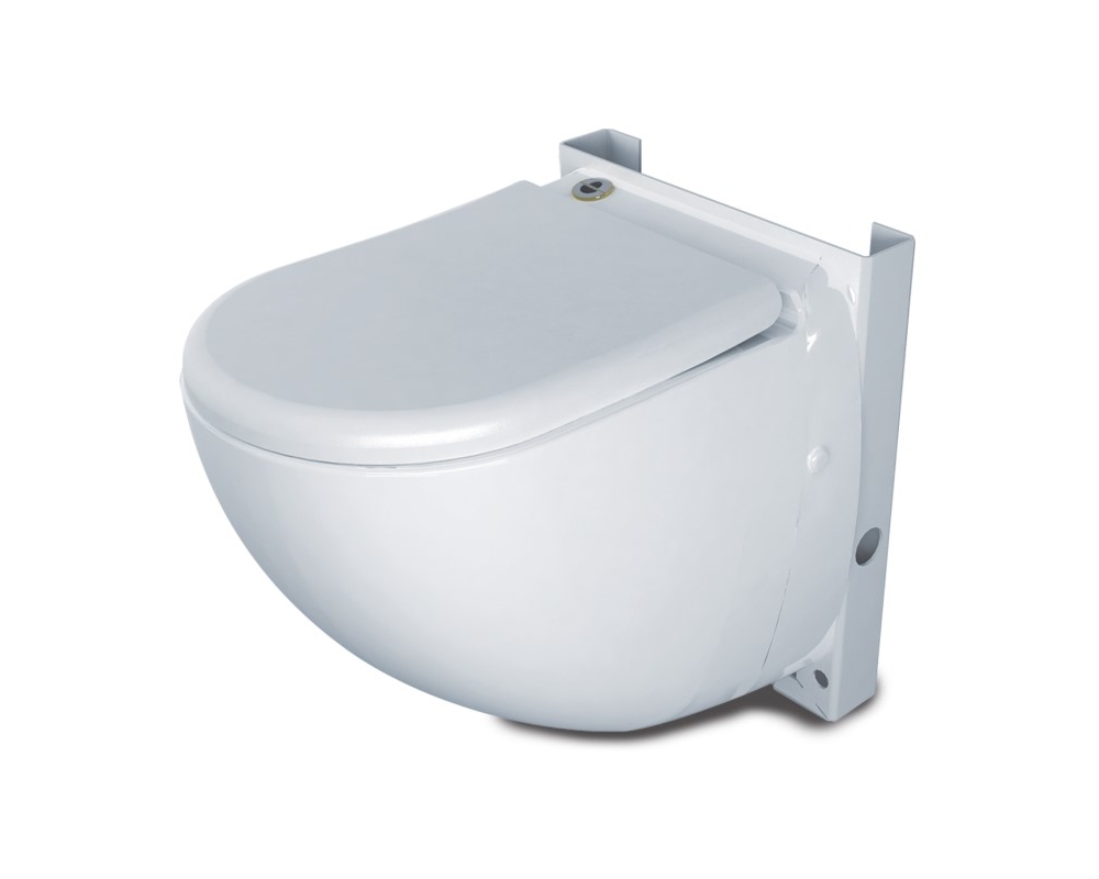 Inodoro suspendido con bastidor y triturador Dual Flush SFA Sanicompact Comfort+