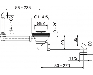 Desagüe/rebosadero automático Viega 7139.152