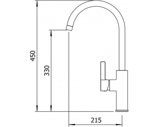 Grifo de cocina monomando Clever Alpina Round Cold Open