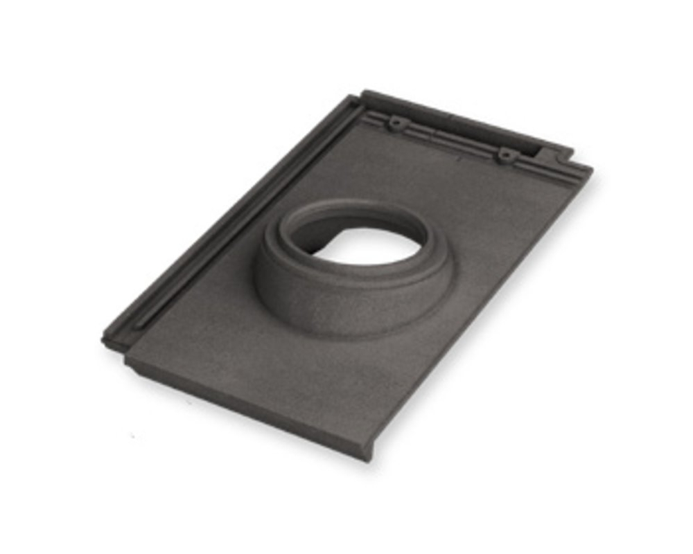 Teja soporte de chimenea Cobert Lógica Plana ébano 460x290mm