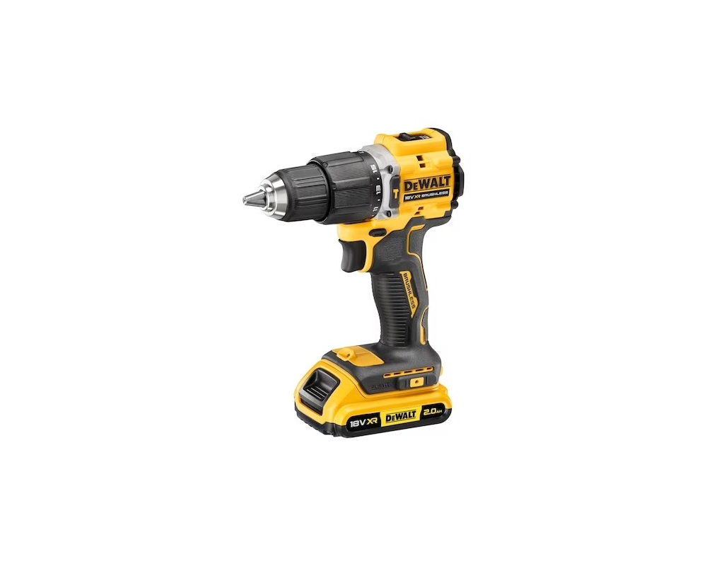 Taladro percutor XR 18V con 2 baterías Li-Ion 2Ah y maletín TSTAK Dewalt DCD100YD2T-QW