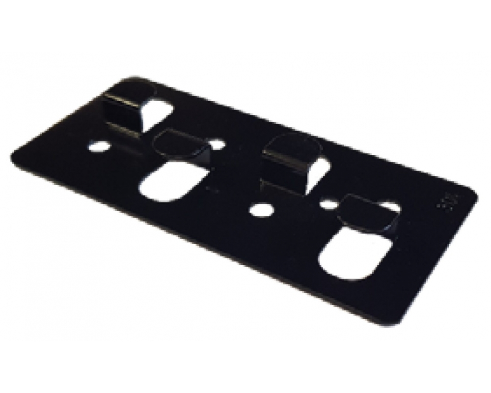 Grapa de giro negra Plus inoxidable AISI 304