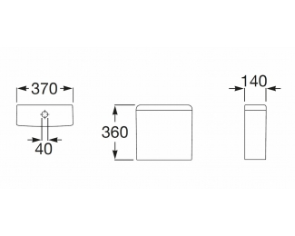 Cisterna de doble descarga Roca Meridian