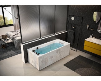Bañera de hidromasaje rectangular Kinedo Zumba