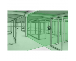 Láser tridimensional con círculo horizontal y dos verticales Laserliner MasterPlane-Laser 3G Plus