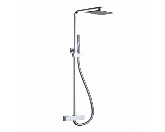 Conjunto de ducha extensible termostático 1 función Clever Nine Xtreme Negro Mate