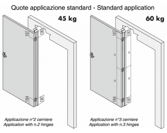 Bisagra oculta para puertas Kubica cromo satinado Krona Koblenz K 6200 CS HD