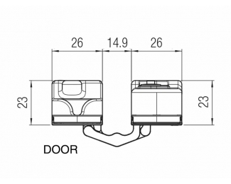 Bisagra oculta para puertas Kubi7 niquel satinado Krona Koblenz K 7000 NS HD