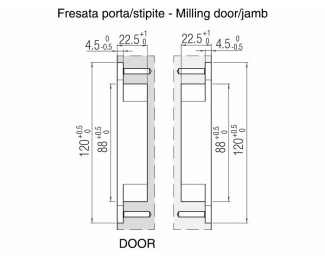 Bisagra oculta para puertas Kubi7 niquel satinado Krona Koblenz K 7000 NS HD