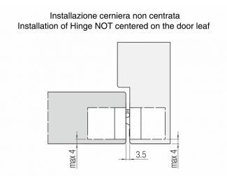 Bisagra oculta para puertas Kubi7 niquel satinado Krona Koblenz K 7000 NS HD