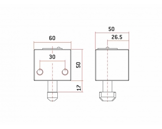 Cerradura persiana suelo enrollable cabezal BB4 SAG AACZ1003