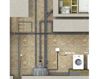 Estación de bombeo al suelo para aguas residuales SFA Sanicubic 2 VX monofásico