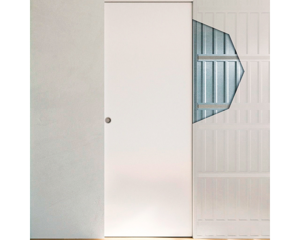 Premarco puerta corredera una hoja Scrigno Techzero cartón-yeso