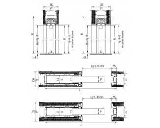 Premarco puerta corredera una hoja Scrigno Techzero cartón-yeso
