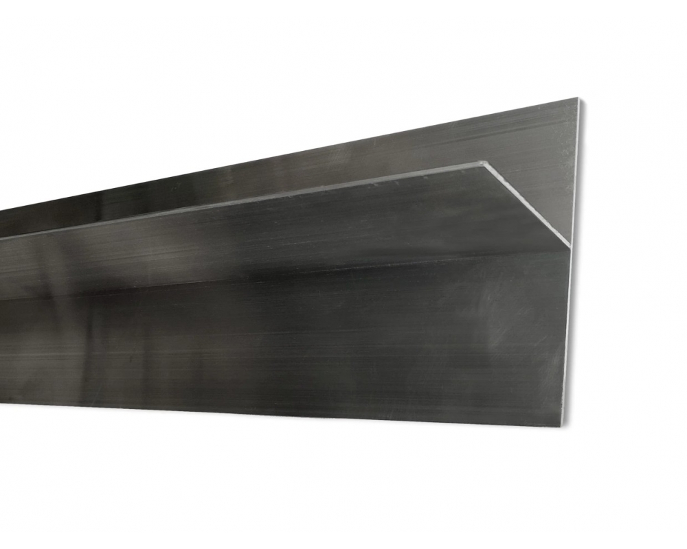 Perfil T aluminio natural fachada ventilada 110/45x2mm longitud 3m