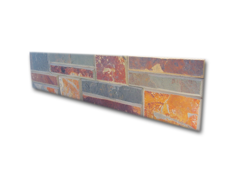 Loseta castellana Pizarra Multicolor 61x15,2 (caja 7 piezas 0,65m²)