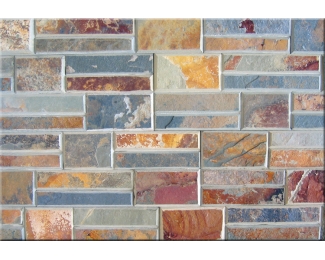 Loseta castellana Pizarra Multicolor 61x15,2 (caja 7 piezas 0,65m²)