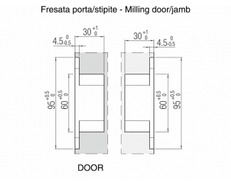 Bisagra oculta para puertas Kubica niquel satinado Krona Koblenz K 6200 NR HD