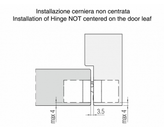 Bisagra oculta para puertas Kubica niquel satinado Krona Koblenz K 6200 NR HD
