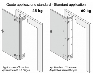 Bisagra oculta para puertas Kubica niquel satinado Krona Koblenz K 6200 NR HD