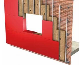 Lana de roca Rockwool Ventirock Duo 1350x600x120mm (paq. 2,43m²)