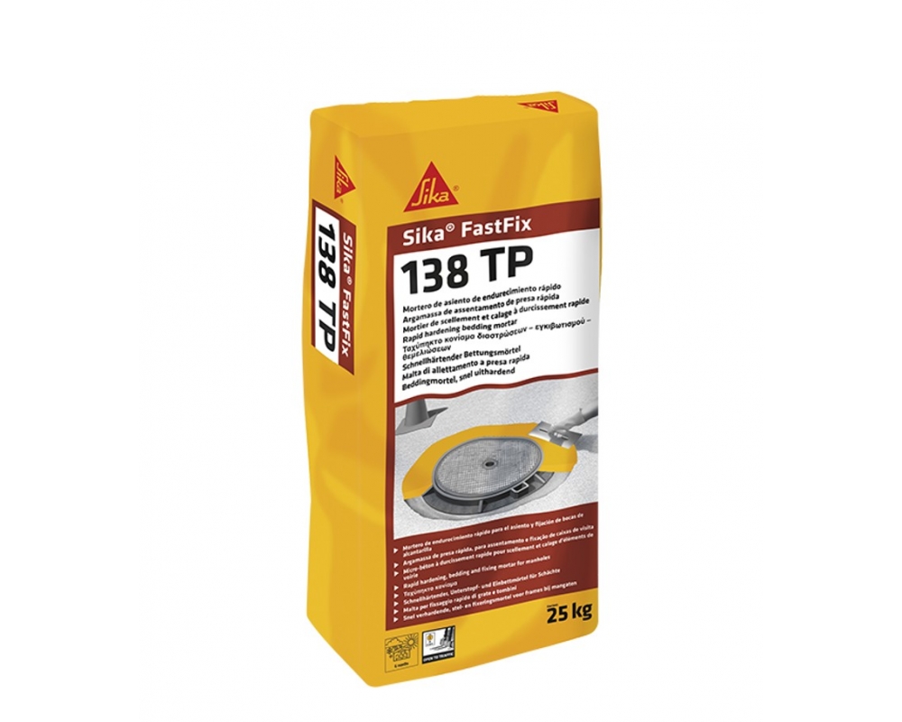 Mortero de apoyo y fijación Sika FastFix 138 TP saco 25kg
