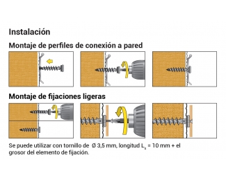 Tornillo para fijar sobre aislamiento Celo IPS-H  55 blanco