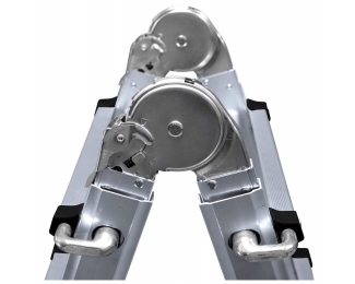 Escalera aluminio telescópica multifunción 5+5 con estabilizador KTL K1