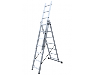 Escalera aluminio triple con base 9x3 KTL 23 237 009