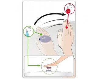 Mecanismo de descarga higiénico sin contacto Wirquin WC Tronic 2