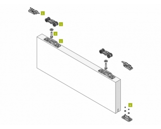 Kit para puertas correderas Krona Koblenz 0500 3