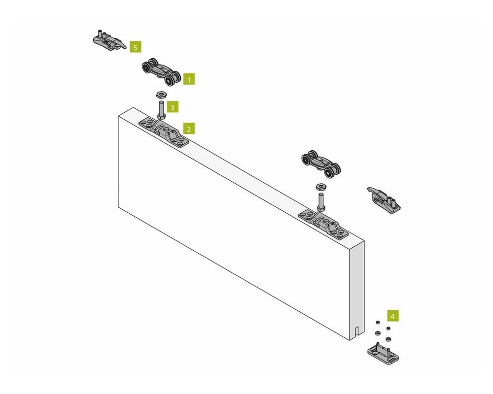 Kit para puertas correderas Krona Koblenz 0500 3