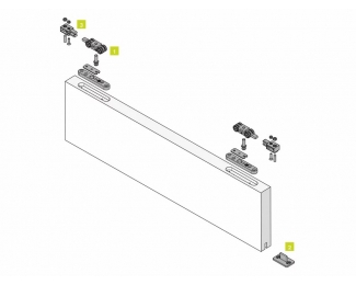 Kit para puertas correderas Krona Koblenz 0450 3