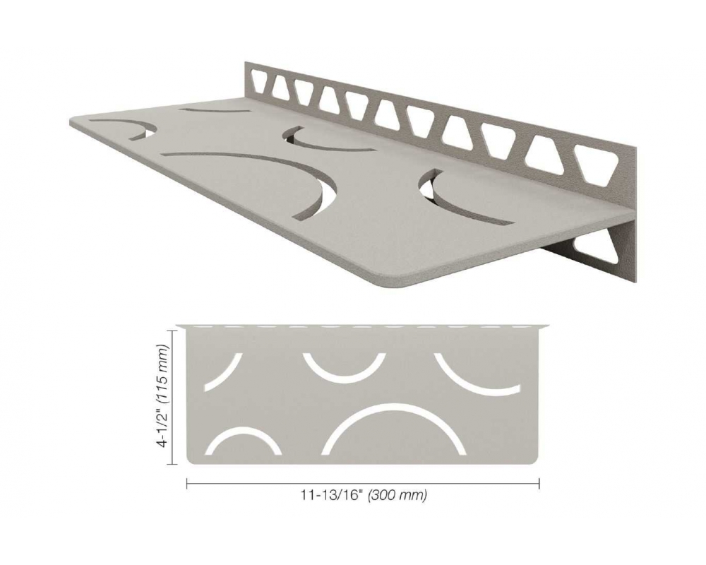 Estante de diseño Curve Schlüter Shelf W S1 D6