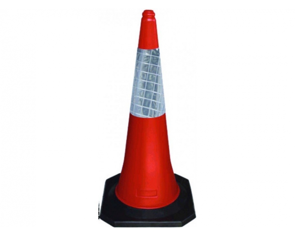 Cono señalización con banda reflectante 750mm JAR 2520