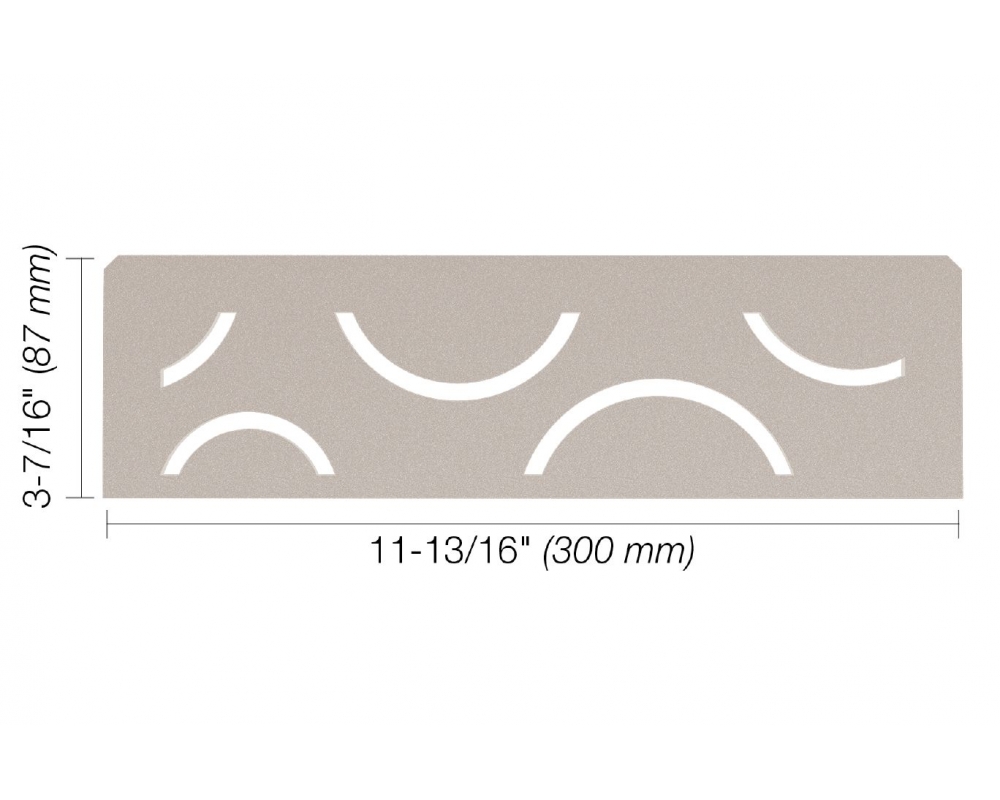 Estante de diseño Curve Schlüter Shelf N S1 D6