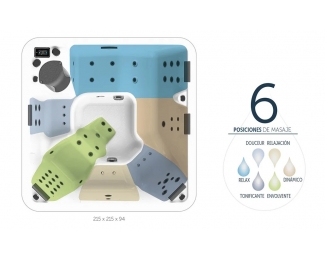 SPA minipiscina hidromasaje 6 plazas Kinedo Bañolas A500