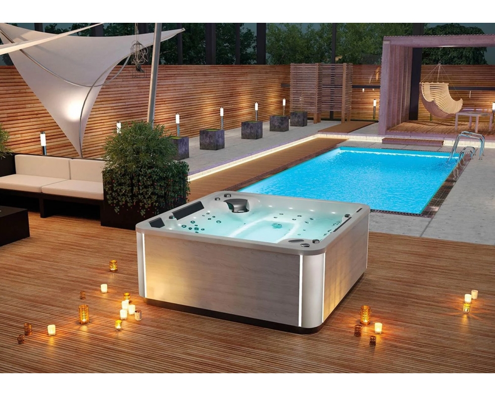 SPA minipiscina hidromasaje 6 plazas Kinedo Caspe A600