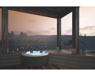 SPA minipiscina hidromasaje 5 plazas Kinedo Manitoba R200