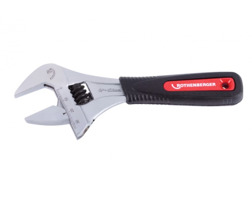Llave ajustable gran apertura Rothenberger 6"