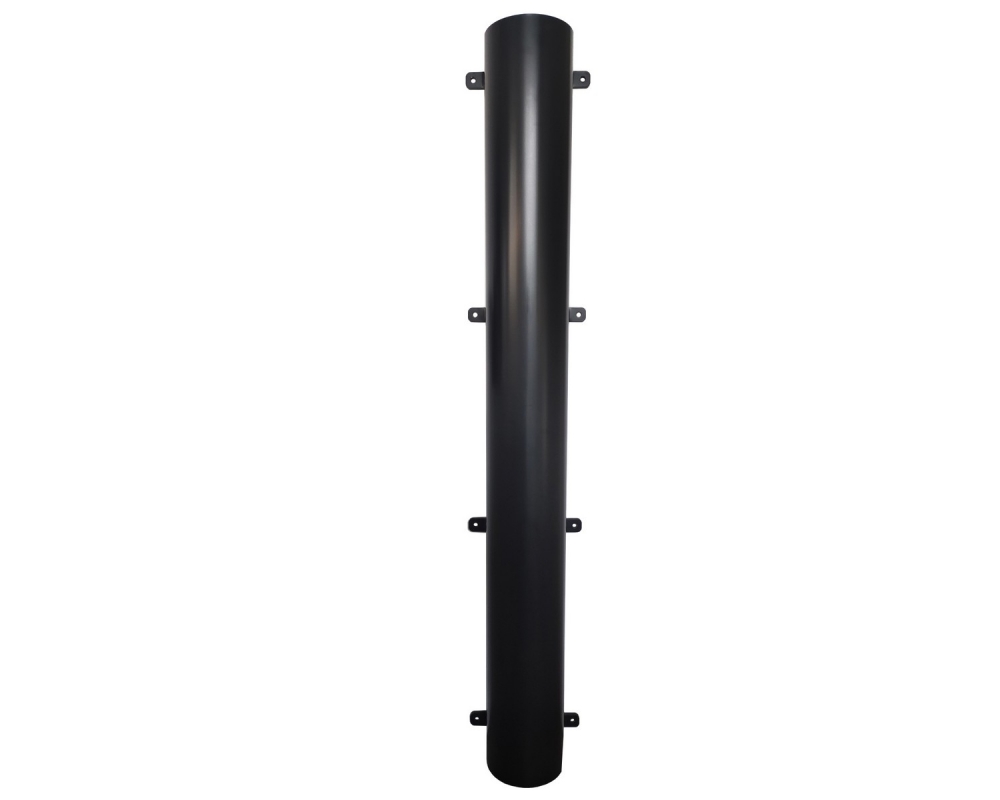 Protector reforzado para bajante pluvial Ø110-125mm aluminio lacado negro