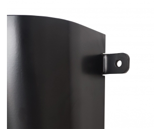 Protector reforzado para bajante pluvial Ø110-125mm aluminio lacado negro