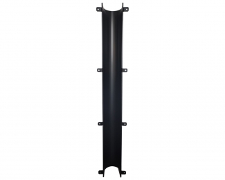 Protector reforzado para bajante pluvial Ø110-125mm aluminio lacado negro