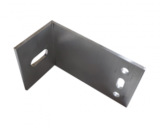 Ménsula escuadra retención aluminio fondo 80mm