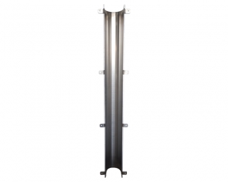Protector reforzado para bajante pluvial Ø110-125mm aluminio natural